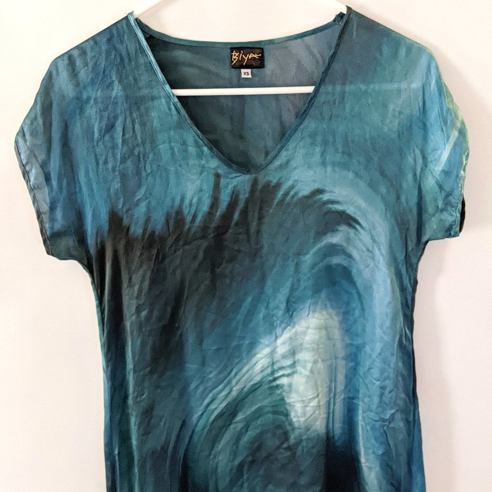 Johnny Was Biya Silk Tunic XS